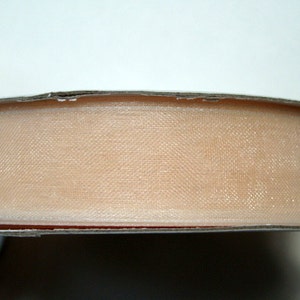 5/8&quot; Organza Ribbon - Ivory - 25 yard spool
