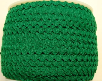 7/32" Polyester Rick Rack - Emerald Green - Zig Zag Trim - Craft Trim - Sewing Trims - Christmas Trims