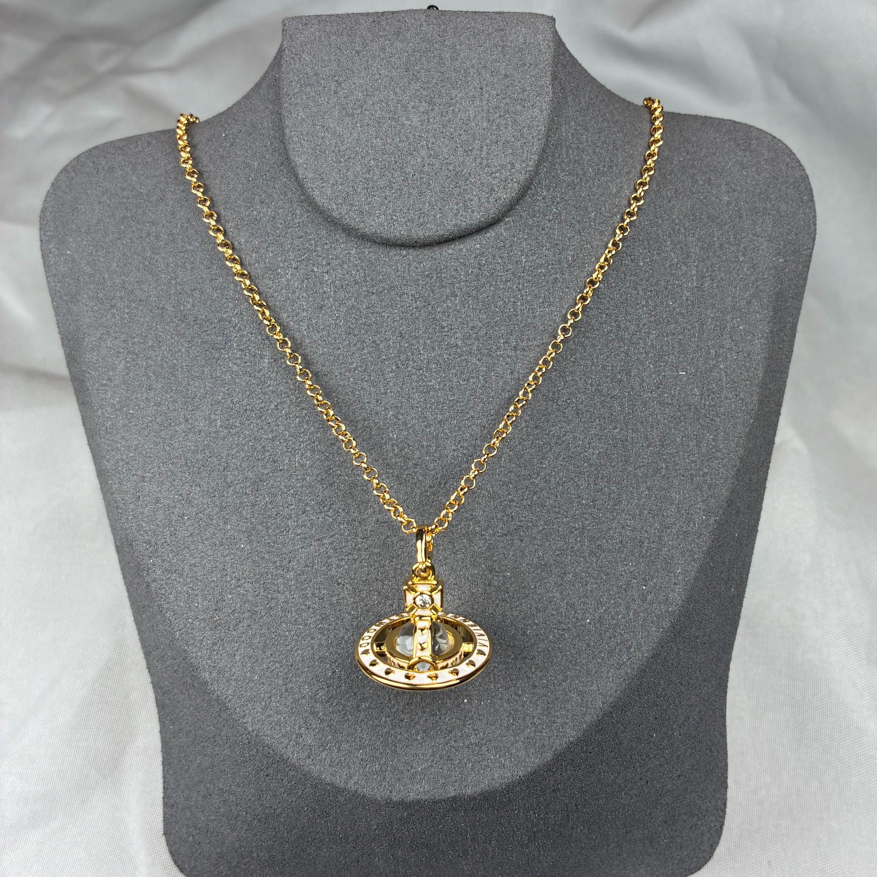 Vivienne westwood necklace orb black - Etsy 日本