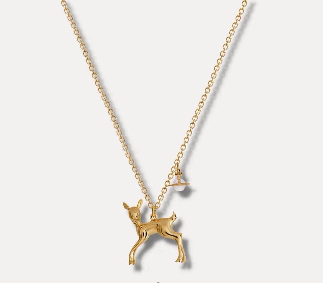 Handmade Nana Anime Deer Pendant Saturn Drop Necklace - Etsy