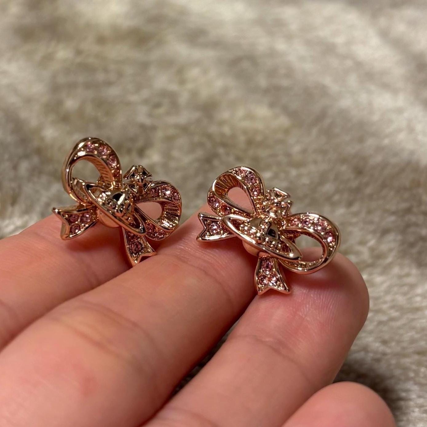 Pink vivienne westwood earrings - Etsy 日本