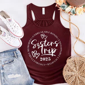 Sisters Trip Tank Top, Vacation Tee, Matching Auntie Gift