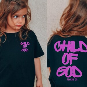 Child of God Shirt: Christian Celestial Psalm 23 Tee,Adult Shirt,Kids Shirt,Youth Shirt image 3
