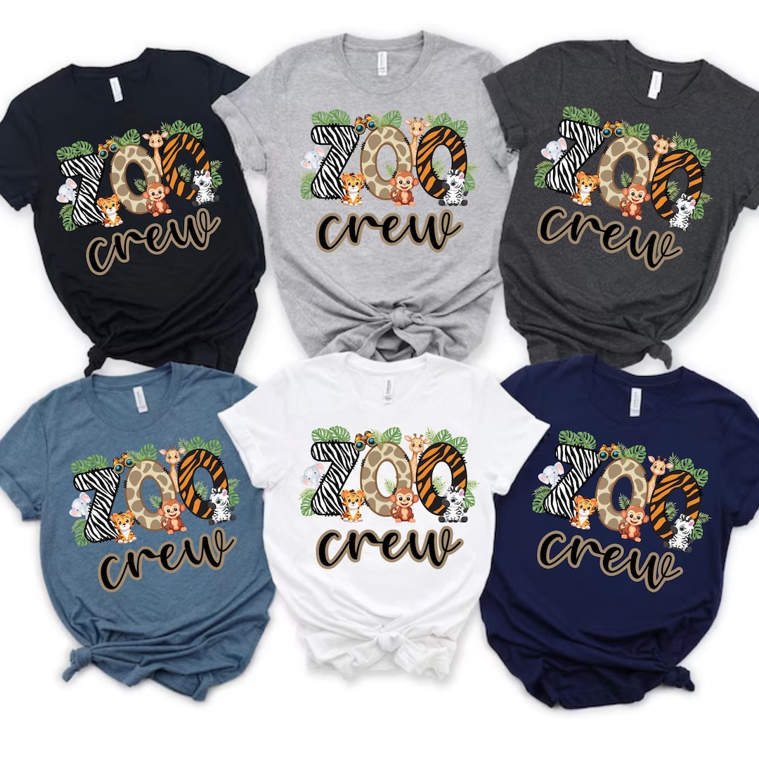 Zoo Crew Family Matching Shirt: Animal Birthday Party Tee