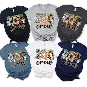 Zoo Crew Family Matching Shirt: Animal Birthday Party Tee image 1