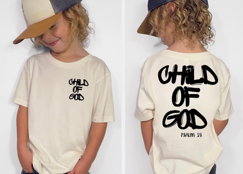 Child of God Shirt: Christian Celestial Psalm 23 Tee,Adult Shirt,Kids Shirt,Youth Shirt image 1