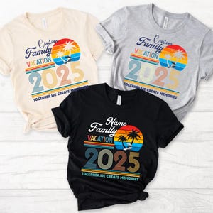 Custom Family Vacation 2026 T-Shirt: Matching Personalized Tee