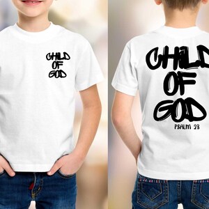 Child of God Shirt: Christian Celestial Psalm 23 Tee,Adult Shirt,Kids Shirt,Youth Shirt image 5