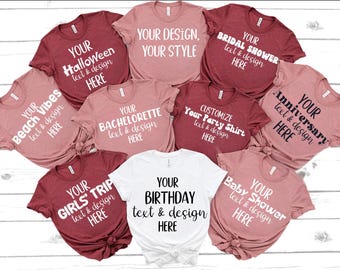 Personalized Text T-Shirt: Custom Design for Men, Women & Youth