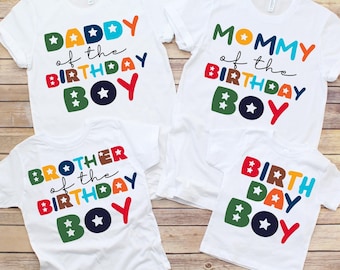 Matching Family Birthday Boy Shirts: Mom, Dad, Sister, Brother,Birthday Shirt