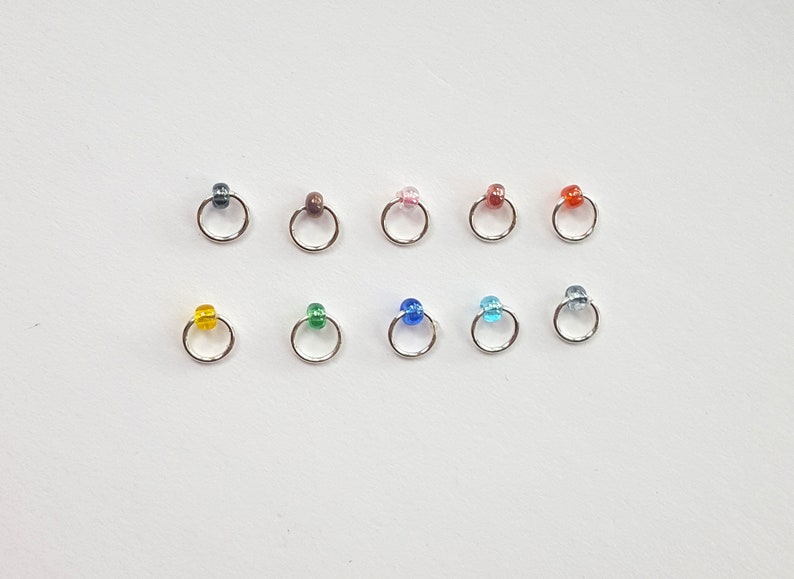 Skull Stitch Marker Set Halloween Stitch Marker Progress Etsy