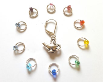 Teapot Stitch Marker Set | Stitch Markers for Knitting | Gifts for Knitters | Snag Free Stitch Markers