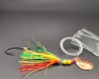 2 inch flys on 30lb Seaguar  blue lable fluorocarbon