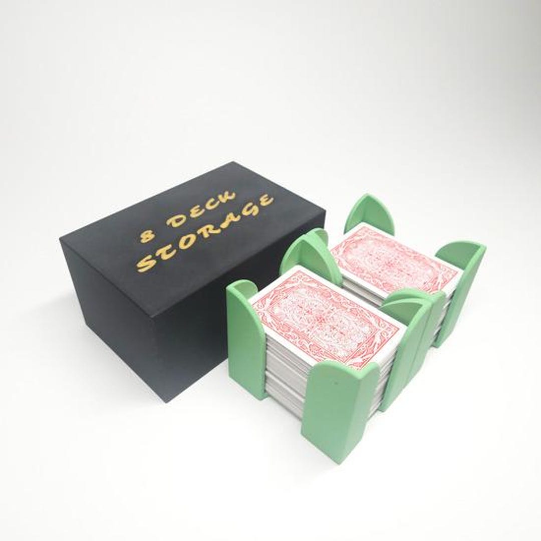 Personalized 8 Deck Playing Card Storage Box With Two Magnetic Card ...