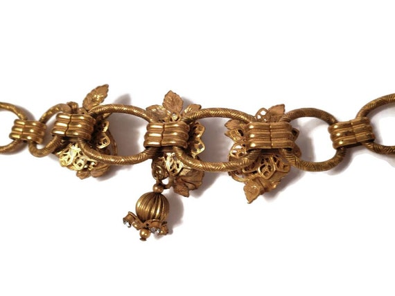 Early unsigned Miriam Haskell Flower Choker - image 5