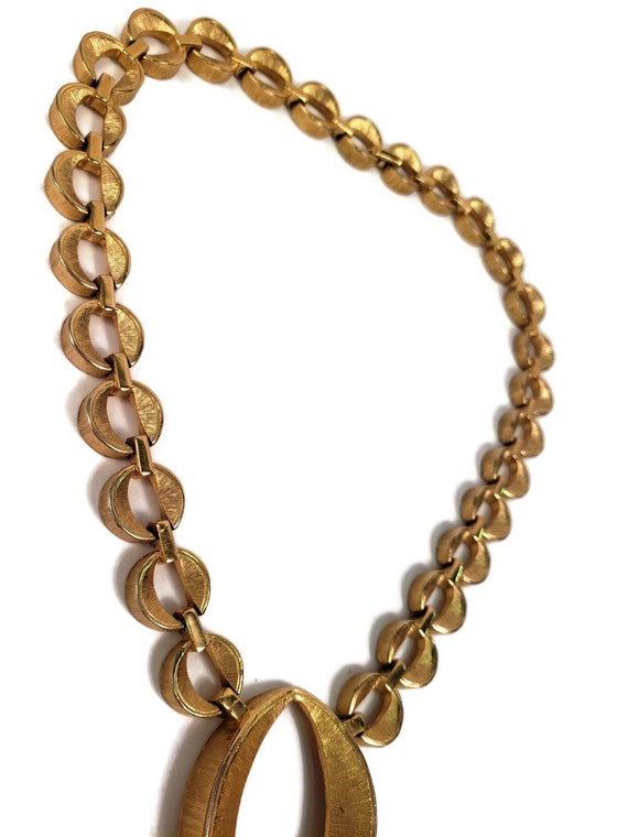 1960s DOrlan gold Figure eight Choker Necklace - image 5