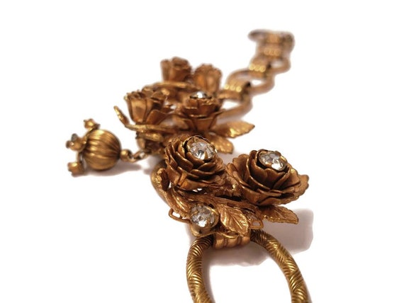 Early unsigned Miriam Haskell Flower Choker - image 4