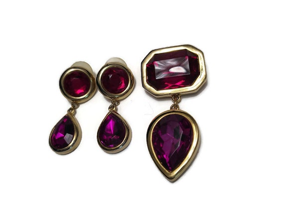 Kenneth J Lane Brooch and Earrings Set - image 2