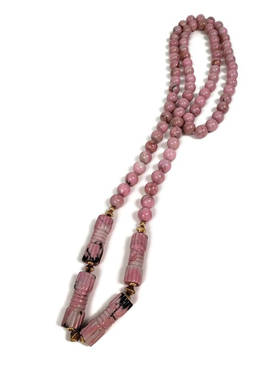 Magnificent Large Rhodonite necklace