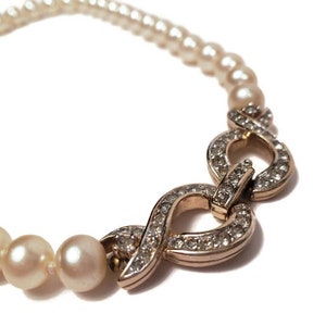 Panetta Pearl Rhinestone Necklace