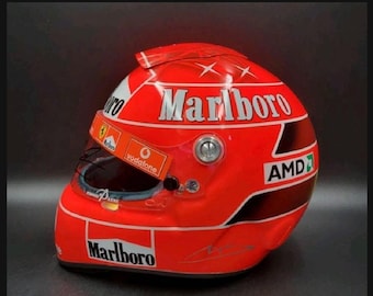 フェラーリ　レプリカ　ヘルメット　ミハエル・シューマッハ Ferrari Michael Schumacher Formula 1 helmet full size 2000 Ferrari - Etsy 日本