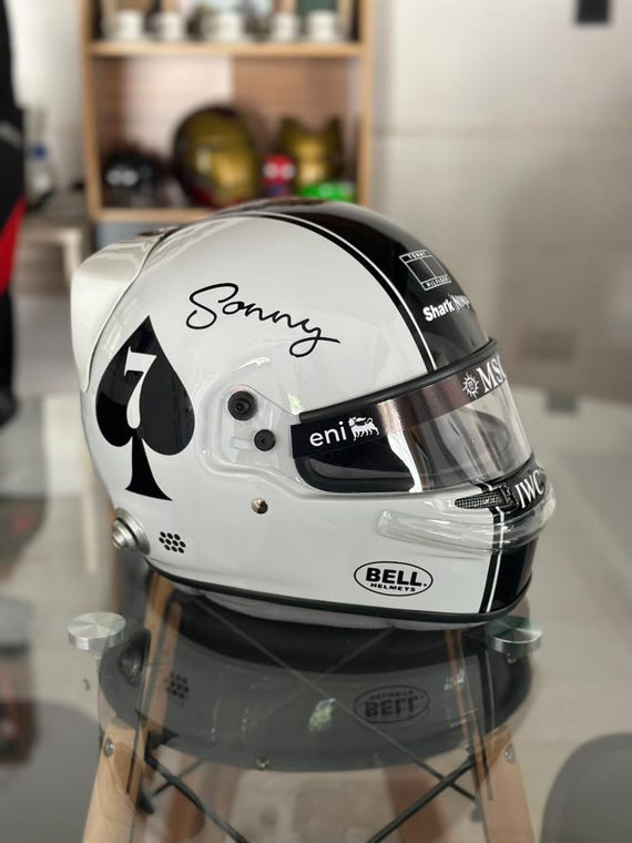 arai f1 replica helmets Sonny Hayes Collector's Helmet | F1 Movie Replica | Fiberglass | Premium  Automotive Paint and Vinyl | With HANS System
