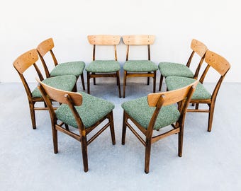 Restored Japanese Mid Century Modern Dining Chairs