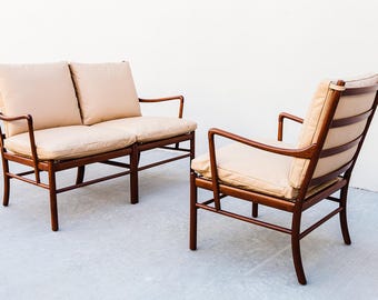 Mid-century Rare Danish Teak Rocking Chair/ Easy Chair by Ole