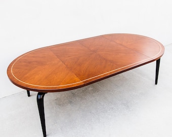 American Studiocraft Walnut & Ebonized Mahogany Dining Table from a Killingsworth Home