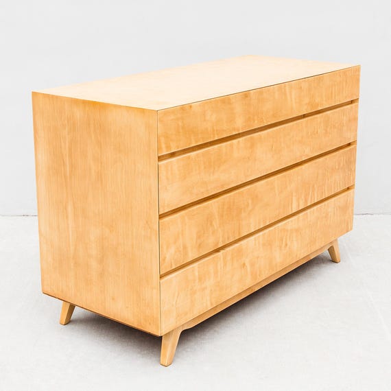 mid century modern maple dresser Apollo 6 Drawer Dresser - A , Dresser in Maple