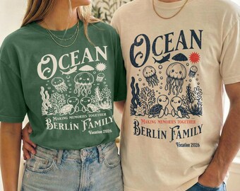 Personalized Ocean Family Vacation Shirt, Beach Trip Tee, Custom Family Reunion Shirt, Matching Cruise Shirts, Summer Vacation 2026