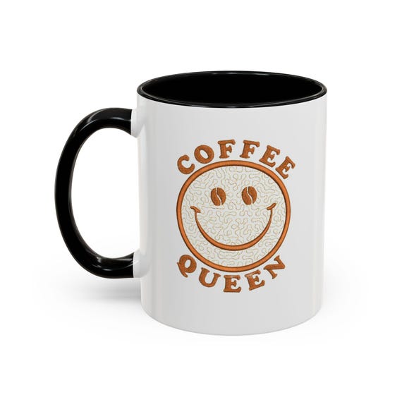 Retro Coffee Bean Logo Mug | Accent Coffee Mug