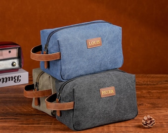 Vatertag personalisierte Kulturtasche - Benutzerdefinierte Name Dopp Kit, Papa Geschenke