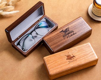 Brillenetui - Personalisierte Brillenbox mit Namen - Geschenk für Sie und Ihn