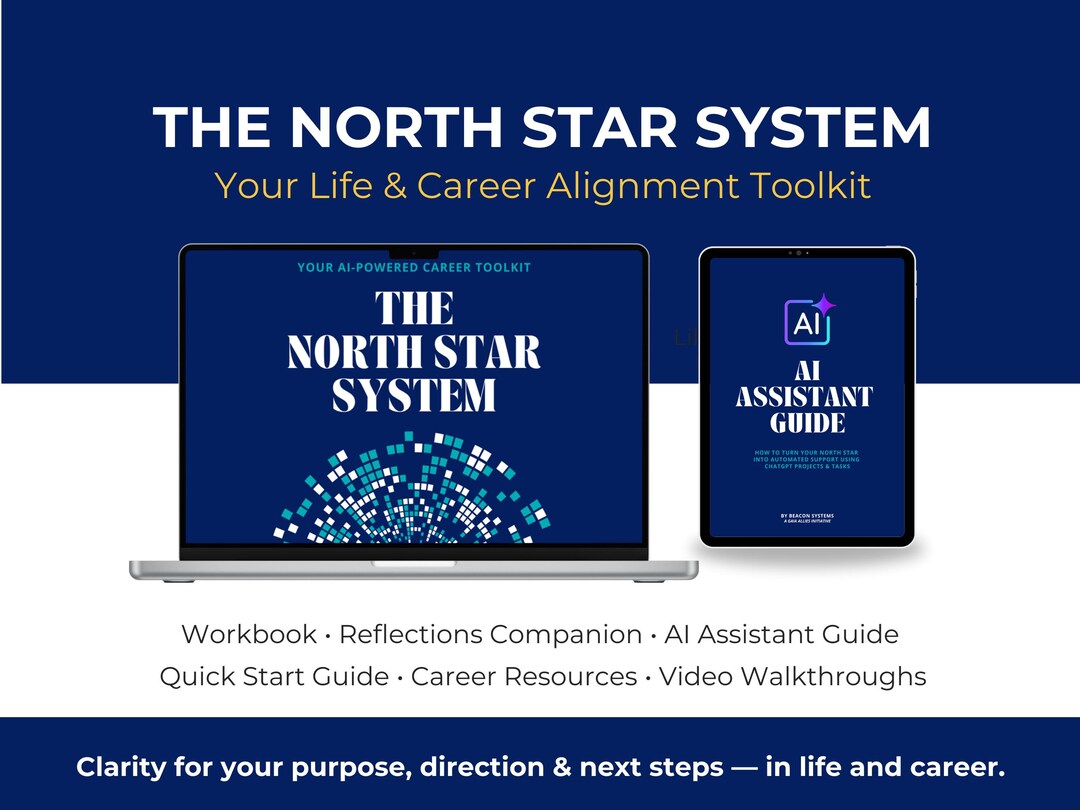 The North Star System — Life Purpose & Career Clarity Workbook + AI ...