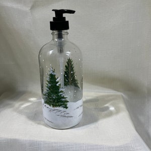 Winter Scene Soap Dispenser