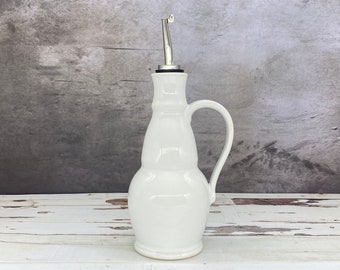 Olive Oil Dispenser, Olive Oil Bottle, Oil Bottle, Ceramic Oil Cruet, Ceramic Oil Dispenser, Pottery Bottle, Wedding Gift, Mother's Day Gift