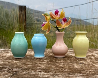 Set of Mini Bud Vases, Windowsill display, Best Friend Gifts