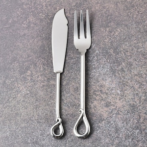 Twirl Polished Fish Knife and Fork Set – 2 Piece Stainless Steel Fish Cutlery
