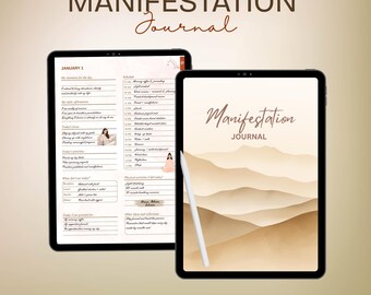 Law of Attraction Digital Journal | Vision Board & Affirmations (PDF)