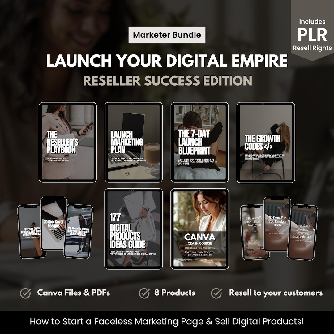 Digital Business Bundle PLR Resell Rights - Launch Your Digital Empire ...