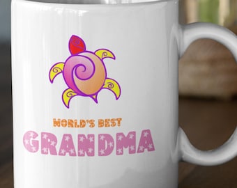 World's Best Grandma Turtle Mug | Ceramic 11oz