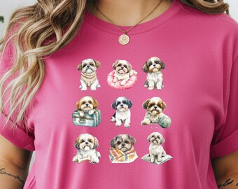 Adorable Shih Tzu Puppies T-Shirt | Shih Tzu Dog Lover Shirt