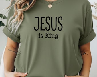 Jesus is King Unisex T-Shirt - Christian Tee, Faith Inspired Top