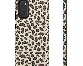 Funda para teléfono con estampado de leopardo / Funda protectora resistente para teléfono