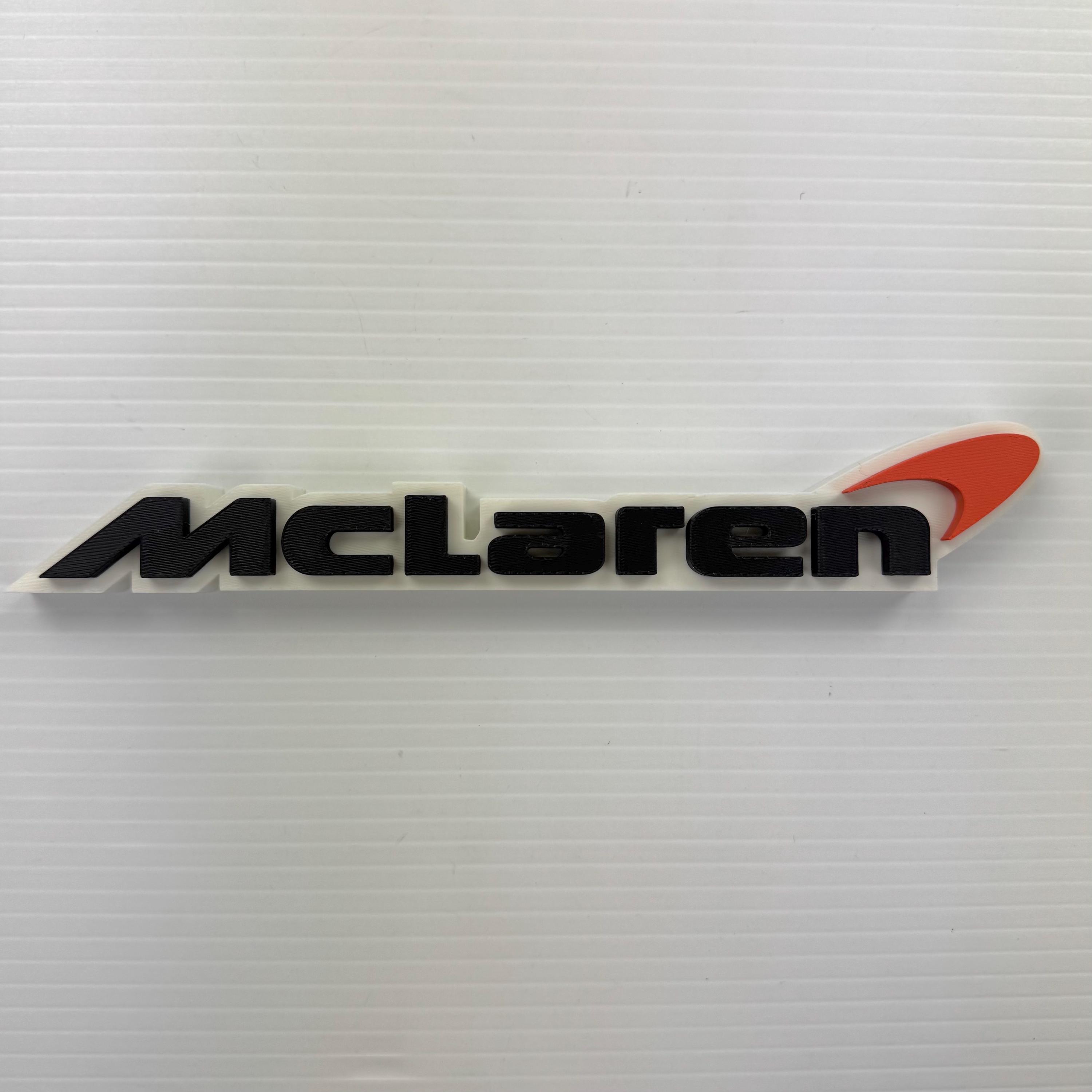 3D Printed Mclaren Logo Sign - Etsy