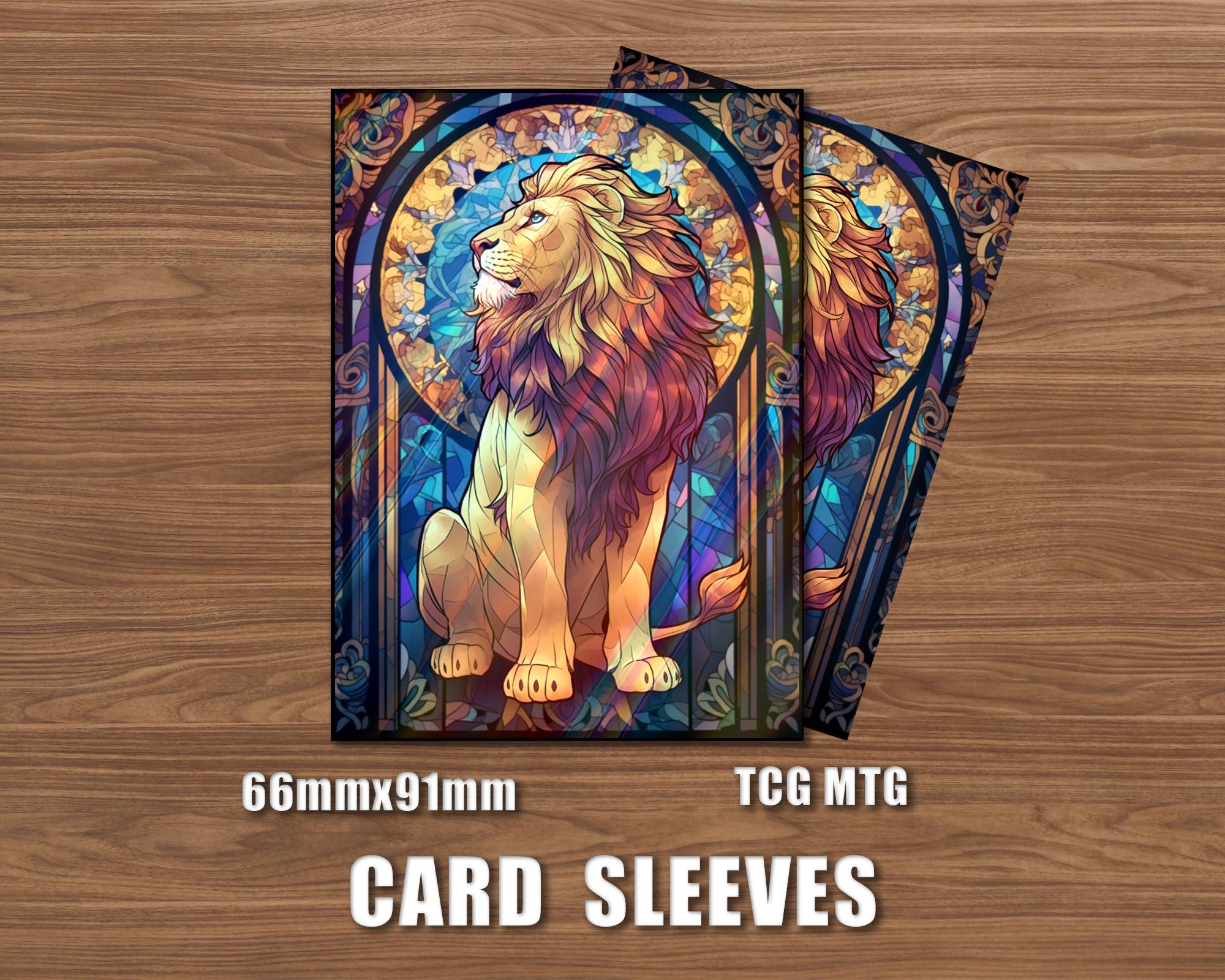 mtg lion cards What do you think about Amanozako, The Pouncing Magic: The Gathering card? Mint / near mint condition trading card Personalized TCG Sleeves, Stained Glass