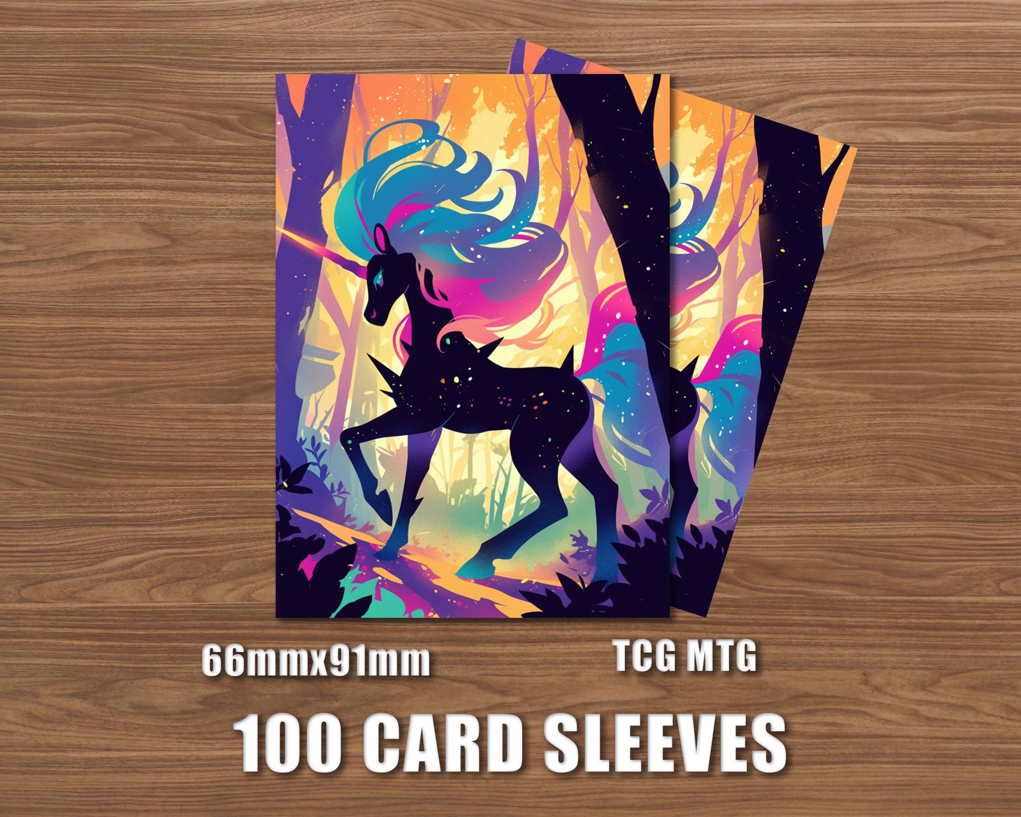 Mtg Unicorn Sleeves 100 - Etsy
