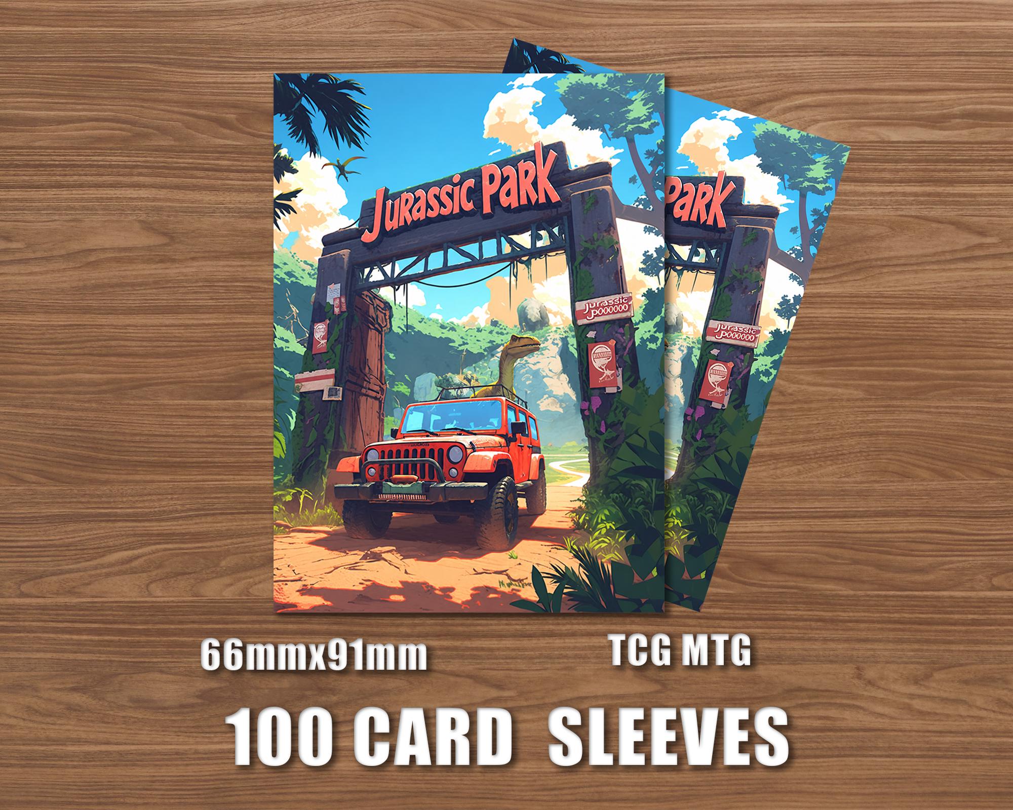 jurassic park mtg card sleeves Realm Guard 100ct Textured TCG/MTG Art (Black Lotus Dinosaur) : Office Products Matte finish for that amazing shuffle quality and feel you already know and love. Welcome to... // Jurassic Park