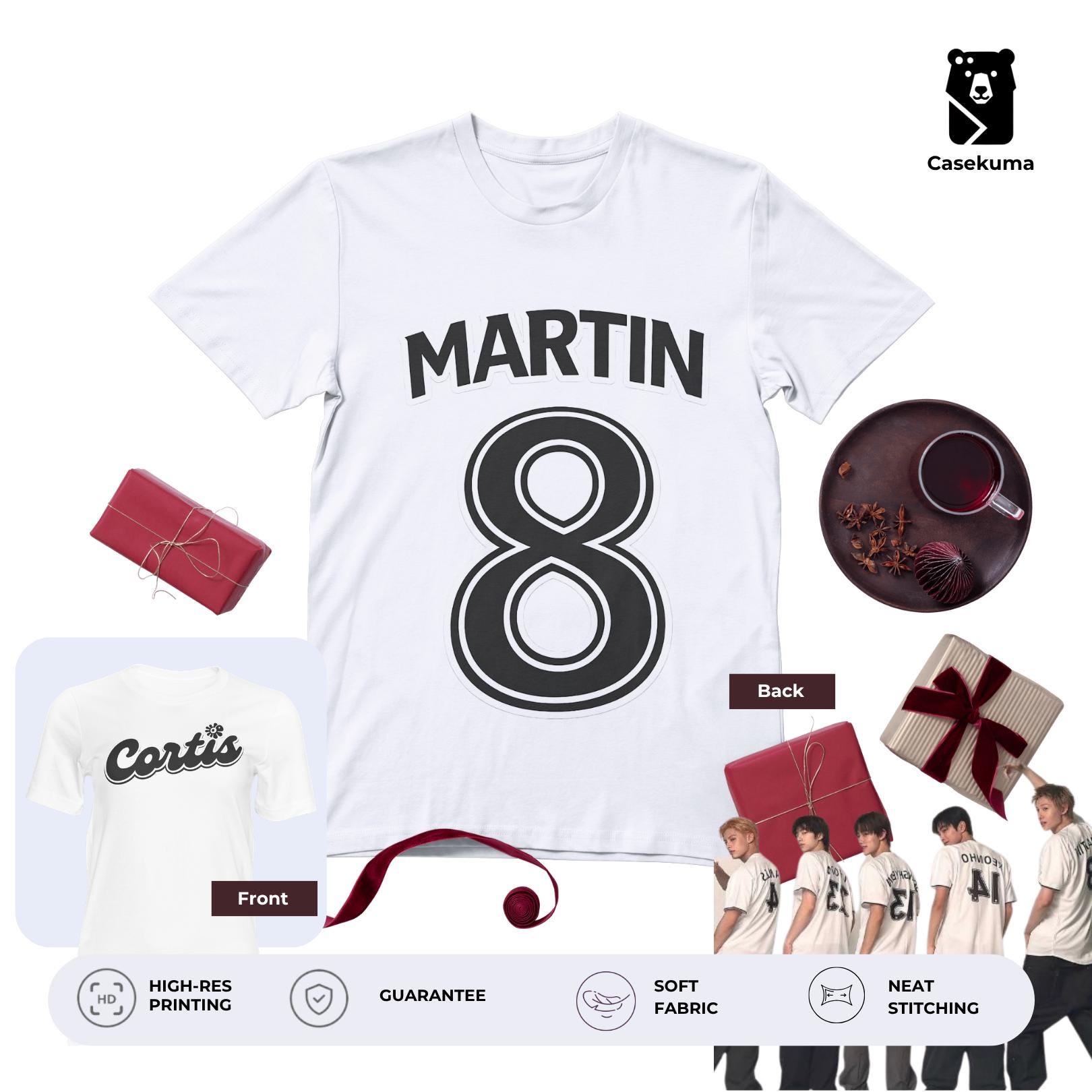CORTIS Shirt Varsity Jersey Style - Martin James Juhoon Seonghyeon